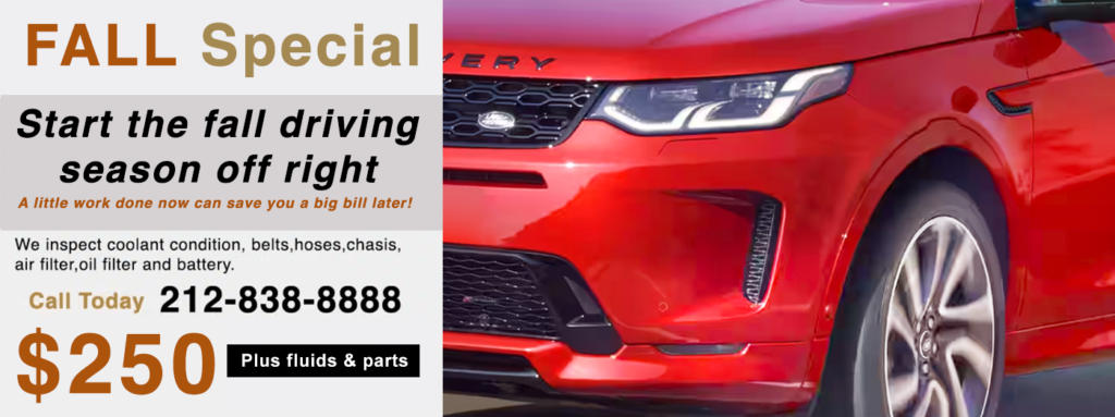 Save time and money with us on your RangeRover scheduled service. We are the number one dealer alternative for RangeRover service in NYC. We can do anything the dealer can don and more. Our specialized RangeRover mechanics are some of the best RangeRover mechanics in the business. 